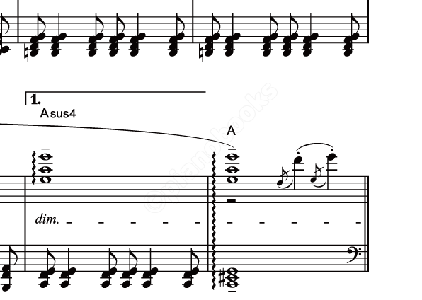 風の憧憬 のピアノ楽譜 光田康典