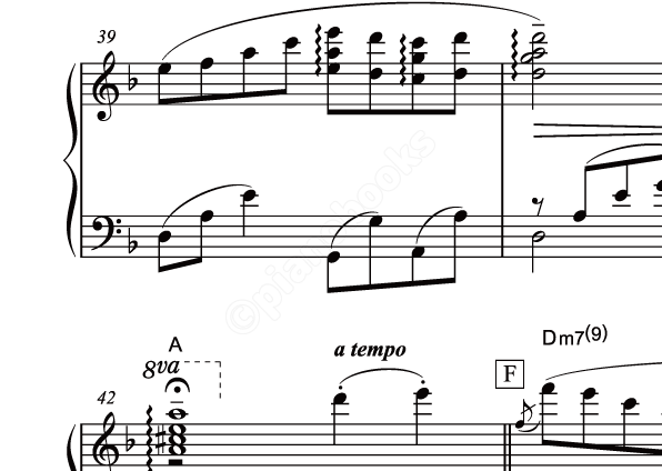 風の憧憬 のピアノ楽譜 光田康典