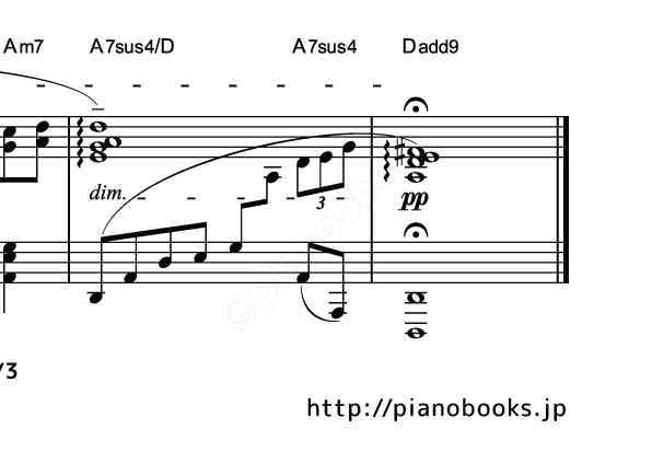 風の憧憬 のピアノ楽譜 光田康典