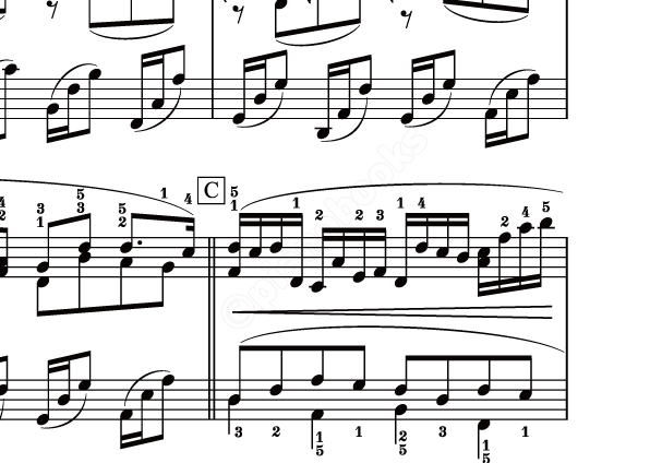 パッヘルベルのカノン のピアノ楽譜 ヨハン パッヘルベル