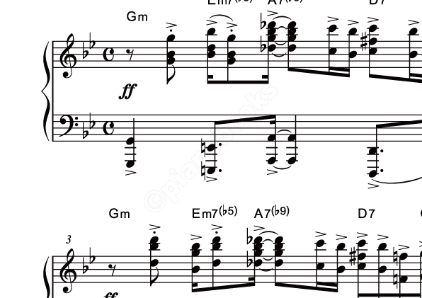 ルパン三世のテーマ 80 のピアノ楽譜 大野雄二
