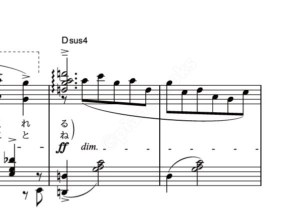 炎のたからもの のピアノ楽譜 ボビー