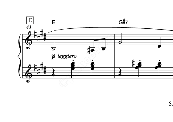 夢はひそかに のピアノ楽譜 ディズニー