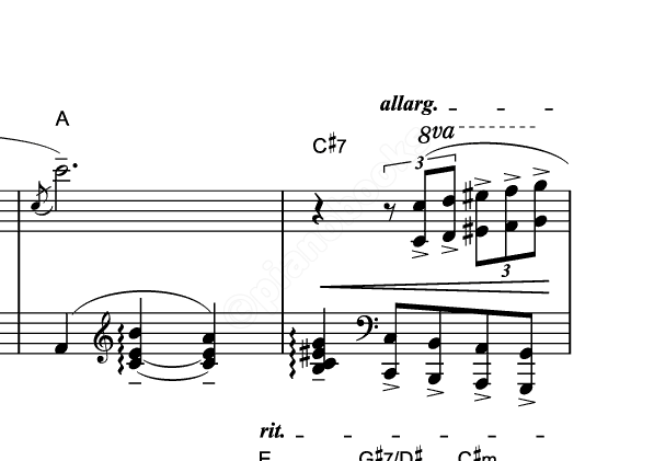 夢はひそかに のピアノ楽譜 ディズニー