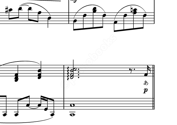 あなたへ贈る歌 のピアノ楽譜 Erica