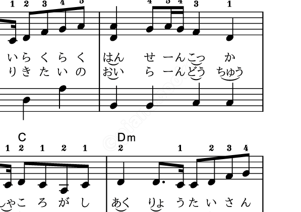 桜 ドレミ 千本 楽譜