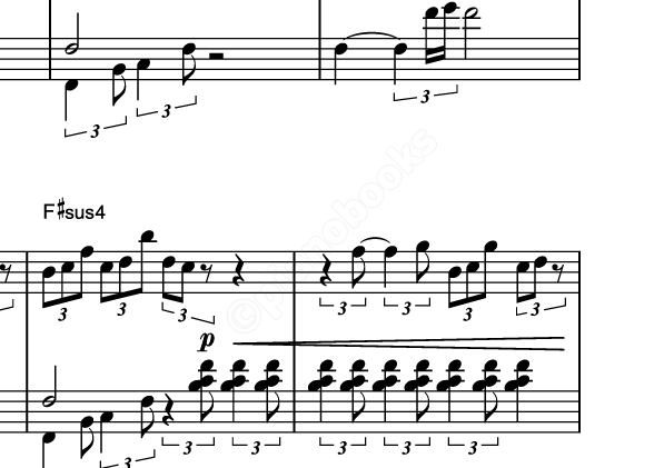 スパークル のピアノ楽譜 Radwimps